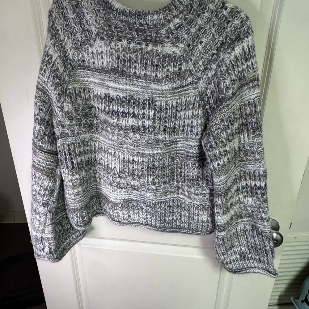 Universal Thread Marled Gray Crew Neck Sweater - image 2